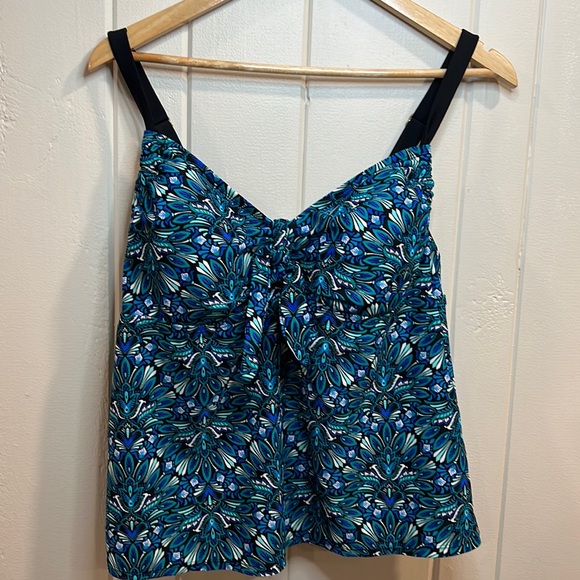 Ava Viv Blue Print Swim Tankini - Picture 1 of 12